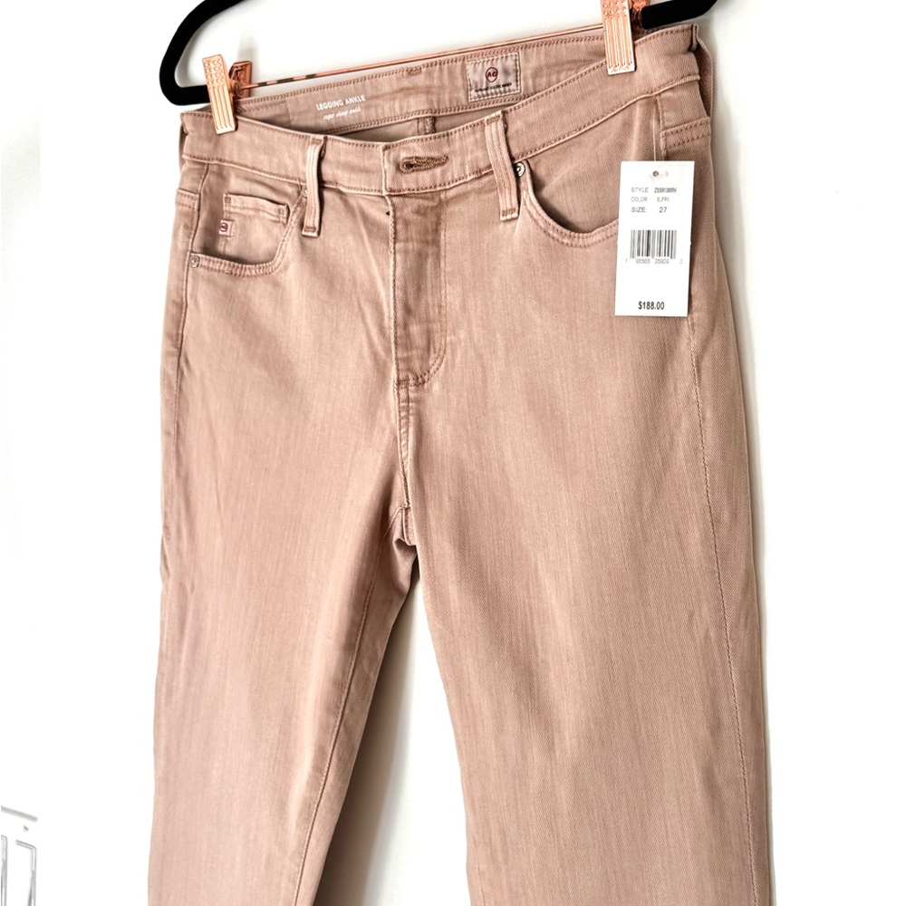 AG Adriano Goldschmied Women's Dusty Rose Legging Super Skinny Ankle Jeans NWT